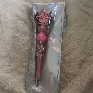 Pink Rhinestone cow Ballpoint Pen